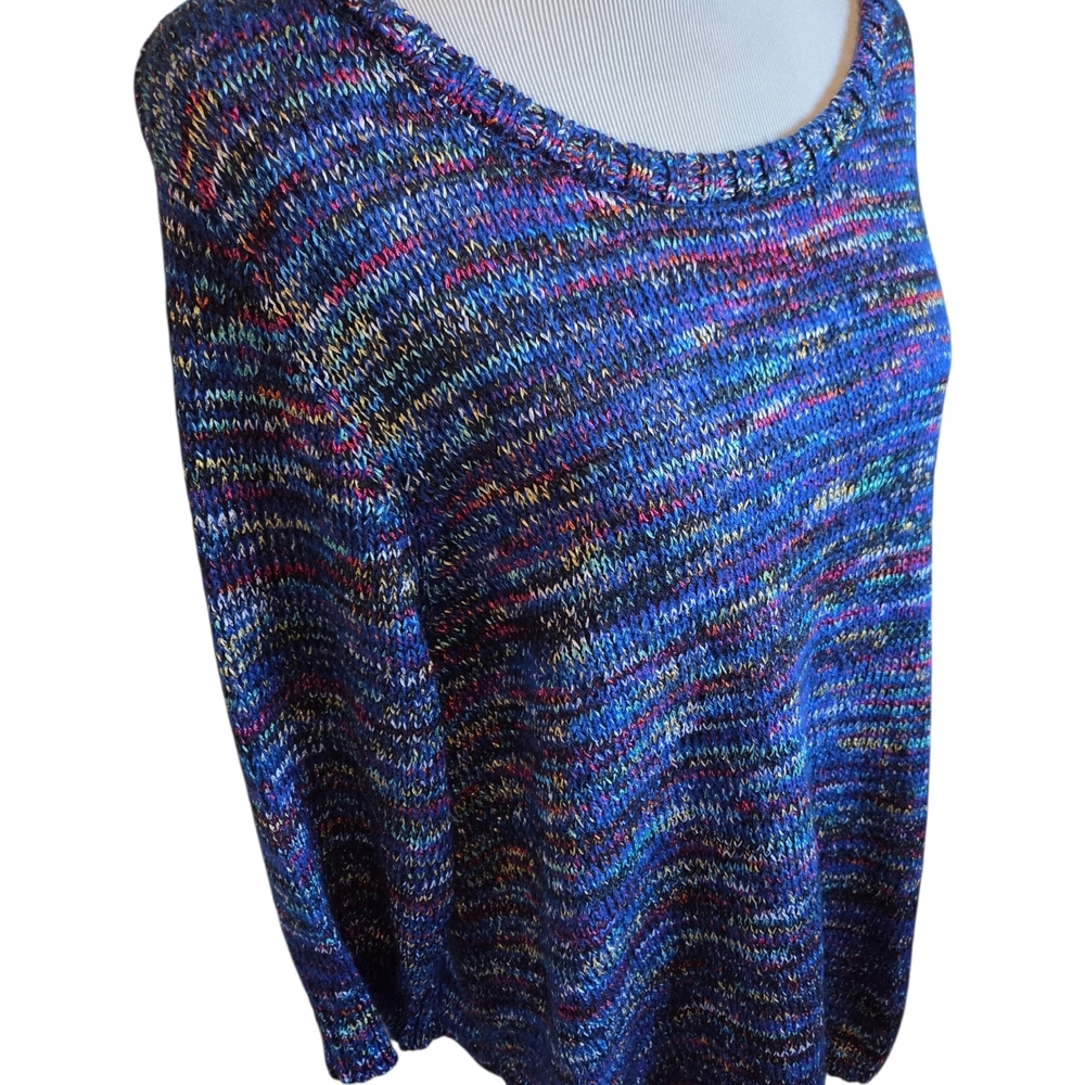 Vibrant Multicolor Women's Crew Neck Sweater